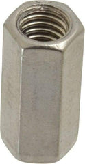 Empire - 3/8-16 Thread, 1-1/8" OAL Stainless Steel Standard Coupling Nut - Uncoated - A1 Tooling