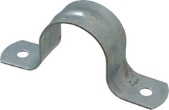 Empire - 1-1/4 Pipe, Carbon Steel, Galvanized Pipe, Conduit or Tube Strap - 2 Mounting Holes - A1 Tooling