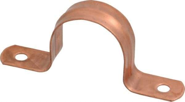 Empire - 1 Pipe, Carbon Steel, Copper Plated Pipe, Conduit or Tube Strap - 2 Mounting Holes - A1 Tooling