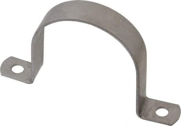 Empire - 2-1/2 Pipe, Grade 304 Stainless Steel, Pipe, Conduit or Tube Strap - 2 Mounting Holes - A1 Tooling