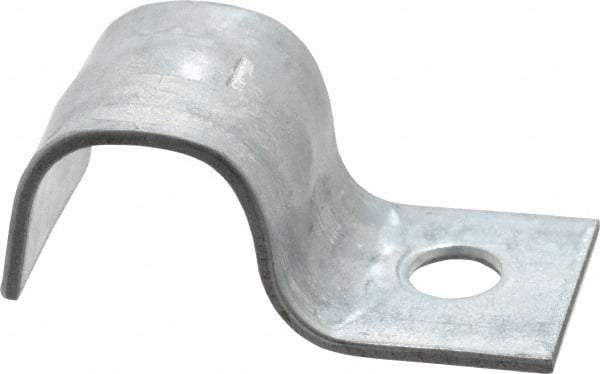 Empire - 3/8" Pipe, Carbon Steel, Electro Galvanized" Pipe or Conduit Strap - 1 Mounting Hole - A1 Tooling