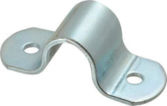 Empire - 1/2 Pipe, Carbon Steel, Electro Galvanized Pipe or Tube Strap - 2 Mounting Holes - A1 Tooling