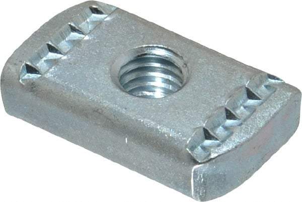 Empire - 3/8" Rod, Electro Galvanized Carbon Steel Strut Nut - Used for Attaching Hanger Rod or Other Accessories to Strut - A1 Tooling