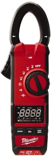 Milwaukee Tool - 2237-20, CAT III, Digital True RMS Clamp Meter with 1.3" Clamp On Jaws - 600 VAC/VDC, 600 AC/DC Amps, Measures Voltage, Capacitance, Continuity, Current, Resistance - A1 Tooling