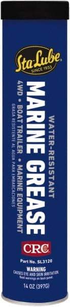 CRC - 14 oz Cartridge Aluminum Complex Gel Paste Grease - Blue, Nonflammable, 325°F Max Temp, NLGIG 2, - A1 Tooling