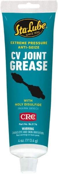 CRC - 4 oz Carded Lithium-12 Gel Paste Grease - Dark Gray, Nonflammable, 275°F Max Temp, NLGIG 1, - A1 Tooling