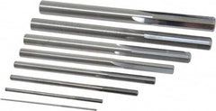 Value Collection - 1/32" to 1/4", Chucking Reamer Set - Straight Flute, Right Hand Cut, 8 Pieces - A1 Tooling