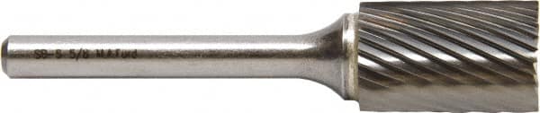 M.A. Ford - 1.6mm Cut Diam, 3mm Shank Diam, Cylinder with End Cut Head Single Cut Burr - Carbide, End Cut End, 6mm LOC, 38mm OAL - A1 Tooling