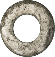 Value Collection - 2" Screw, Grade 2 Steel USS Flat Washer - 2.115" ID x 4.545" OD, 0.213" Thick, Galvanized Finish - A1 Tooling