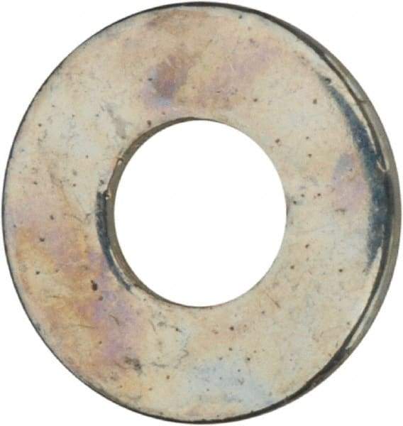 Value Collection - #2 Screw, Grade 2 Steel SAE Flat Washer - 3/32" ID x 7/32" OD, 0.021" Thick, Zinc-Plated Finish - A1 Tooling