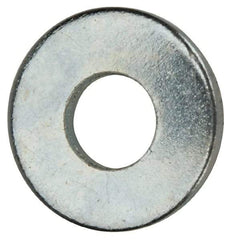 Value Collection - #4 Screw, Grade 2 Steel SAE Flat Washer - 1/8" ID x 5/16" OD, 0.04" Thick, Zinc-Plated Finish - A1 Tooling