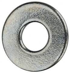 Value Collection - #6 Screw, Grade 2 Steel SAE Flat Washer - 5/32" ID x 3/8" OD, 0.065" Thick, Zinc-Plated Finish - A1 Tooling