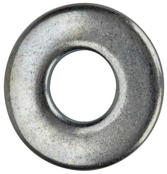 Value Collection - #8 Screw, Grade 2 Steel SAE Flat Washer - 3/16" ID x 7/16" OD, 0.065" Thick, Zinc-Plated Finish - A1 Tooling