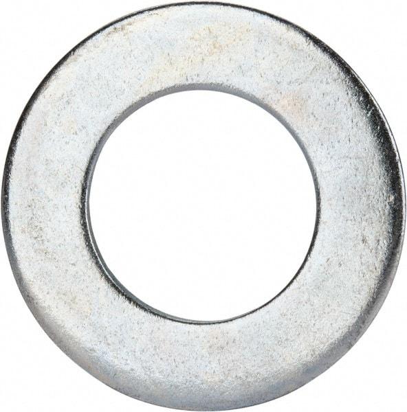 Value Collection - 1-1/8" Screw, Grade 2 Steel SAE Flat Washer - 1-3/16" ID x 2-1/4" OD, 0.16" Thick, Zinc-Plated Finish - A1 Tooling