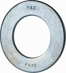 Value Collection - 2" Screw, Grade 2 Steel SAE Flat Washer - 2-1/8" ID x 3-3/4" OD, 0.201" Thick, Zinc-Plated Finish - A1 Tooling