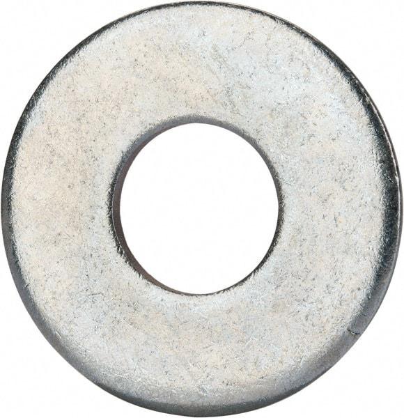 Value Collection - 3/4" Screw, Grade 2 Steel USS Flat Washer - 0.805" ID x 2.03" OD, 0.177" Thick, Zinc-Plated Finish - A1 Tooling