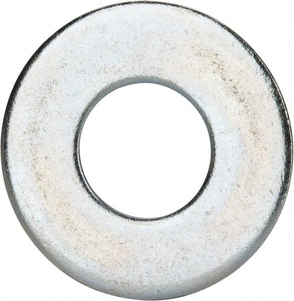 Value Collection - 1-1/8" Screw, Grade 2 Steel USS Flat Washer - 1.243" ID x 2.78" OD, 0.192" Thick, Zinc-Plated Finish - A1 Tooling