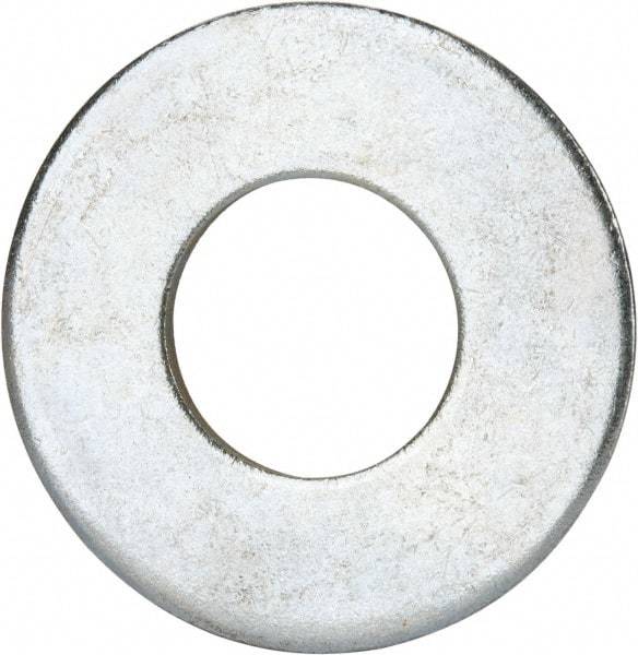 Value Collection - 1-1/4" Screw, Grade 2 Steel USS Flat Washer - 1.368" ID x 3.03" OD, 0.192" Thick, Zinc-Plated Finish - A1 Tooling