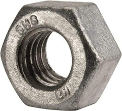 Value Collection - 7/16-14 UNC Steel Right Hand Heavy Hex Nut - 3/4" Across Flats, 27/64" High, Galvanized Finish - A1 Tooling