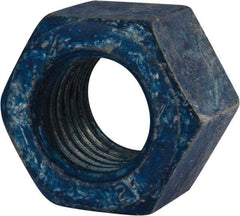 Value Collection - 1-1/8 - 7 UNC Steel Right Hand Heavy Hex Nut - 1-13/16" Across Flats, 1-7/64" High, Galvanized Finish - A1 Tooling