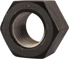 Value Collection - 2-1/2 - 4 UNC Steel Right Hand Heavy Hex Nut - 3-7/8" Across Flats, 2-29/64" High, Uncoated, 2B Class of Fit - A1 Tooling