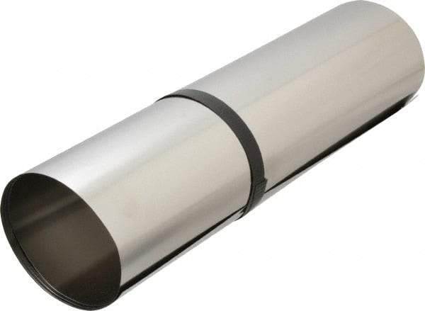 Made in USA - 1 Piece, 50 Inch Long x 12 Inch Wide x 0.002 Inch Thick, Roll Shim Stock - Stainless Steel - A1 Tooling