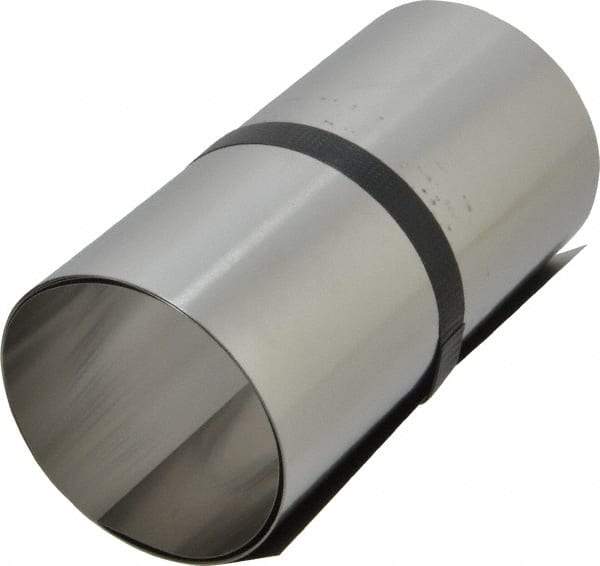 Made in USA - 1 Piece, 50 Inch Long x 6 Inch Wide x 0.005 Inch Thick, Roll Shim Stock - Stainless Steel - A1 Tooling