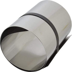 Made in USA - 1 Piece, 50 Inch Long x 6 Inch Wide x 0.01 Inch Thick, Roll Shim Stock - Stainless Steel - A1 Tooling