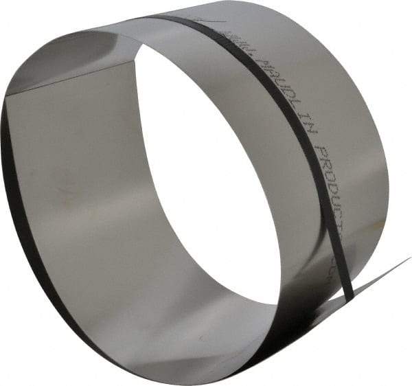 Made in USA - 1 Piece, 50 Inch Long x 6 Inch Wide x 0.025 Inch Thick, Roll Shim Stock - Stainless Steel - A1 Tooling