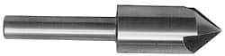 Keo - 7/8" Head Diam, 1/2" Shank Diam, 4 Flute 90° High Speed Steel Countersink - Bright Finish, 4-1/4" OAL, Single End, Straight Shank, Right Hand Cut - A1 Tooling