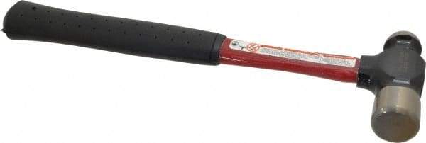 Proto - 1 Lb Head Steel Ball Pein Hammer - 11-1/2" Fiberglass Handle, 13" OAL, Fiberglass with Vinyl Grip - A1 Tooling