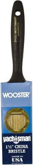 Wooster Brush - 1-1/2" Flat Hog Varnish Brush - 2-3/16" Bristle Length, 6-1/4" Plastic Beavertail Handle - A1 Tooling