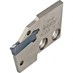 Iscar - Right Hand Cut, 1/8" Insert Width, Cutoff & Grooving Support Blade for Indexables - 0.126" Head Projection - A1 Tooling