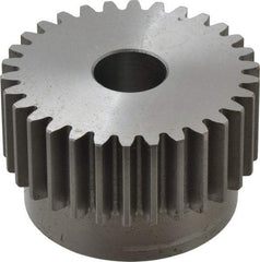 Browning - 12 Pitch, 2-1/2" Pitch Diam, 2.66" OD, 30 Tooth Spur Gear - 1" Face Width, 3/4" Bore Diam, 2-1/4" Hub Diam, 20° Pressure Angle, Steel - A1 Tooling