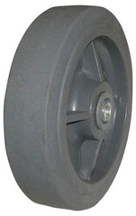 Value Collection - 6 Inch Diameter x 2 Inch Wide, Solid Rubber Caster Wheel - 400 Lb. Capacity, 2-3/16 Inch Hub Length, 1/2 Inch Axle Diameter, Roller Bearing - A1 Tooling