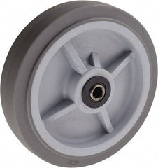 Value Collection - 8 Inch Diameter x 2 Inch Wide, Solid Rubber Caster Wheel - 500 Lb. Capacity, 2-3/16 Inch Hub Length, 1/2 Inch Axle Diameter, Roller Bearing - A1 Tooling