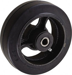 Value Collection - 6 Inch Diameter x 2 Inch Wide, Rubber Caster Wheel - 820 Lb. Capacity, 2-3/16 Inch Hub Length, 3/4 Inch Axle Diameter, Roller Bearing - A1 Tooling