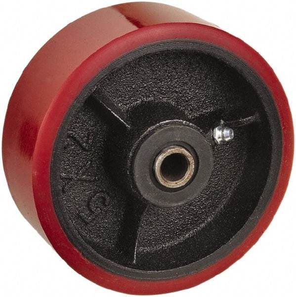 Value Collection - 5 Inch Diameter x 2 Inch Wide, Polyurethane Caster Wheel - 1,000 Lb. Capacity, 2-3/16 Inch Hub Length, 3/4 Inch Axle Diameter, Roller Bearing - A1 Tooling