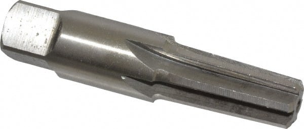 Interstate - 1/4" Pipe, 0.472" Diam, 13/32" Small End Diam, Straight Shank, 1-1/16" Flute, Taper Pipe Reamer - A1 Tooling