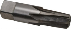 Interstate - 3/8" Pipe, 0.606" Diam, 0.54" Small End Diam, Straight Shank, 1-1/16" Flute, Taper Pipe Reamer - A1 Tooling