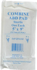 North - 9" Long x 5" Wide, General Purpose Pad - White, Sterile, Gauze Bandage - A1 Tooling