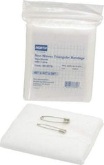 North - 56" Long x 40" Wide, Triangular Non-Adhesive Bandage - White, Sterile, Cotton Bandage - A1 Tooling