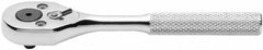 Proto - 1/4" Drive Pear Head Aerospace Ratchet - Chrome Finish, 5" OAL, 24 Gear Teeth, Standard Knurled Handle, Sealed Head - A1 Tooling