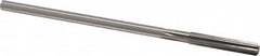 Made in USA - Letter J High Speed Steel 6 Flute Chucking Reamer - Straight Flute, 1/4" Straight Shank, 1-1/2" Flute Length, 6" OAL - A1 Tooling