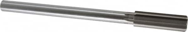 Made in USA - 20.5mm High Speed Steel 8 Flute Chucking Reamer - Straight Flute, 5/8" Straight Shank, 2-1/2" Flute Length, 9-1/2" OAL - A1 Tooling