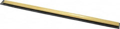 Unger - 12" Rubber Blade Window Washer/Squeegee - Black, Brass Holder - A1 Tooling