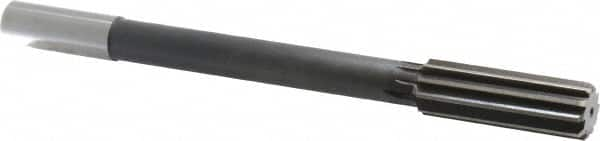 Interstate - 57/64" High Speed Steel Chucking Reamer - Straight Flute, 3/4" Straight Shank, 2-5/8" Flute Length, 10" OAL - A1 Tooling