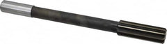 Interstate - 59/64" High Speed Steel Chucking Reamer - Straight Flute, 3/4" Straight Shank, 2-5/8" Flute Length, 10" OAL - A1 Tooling