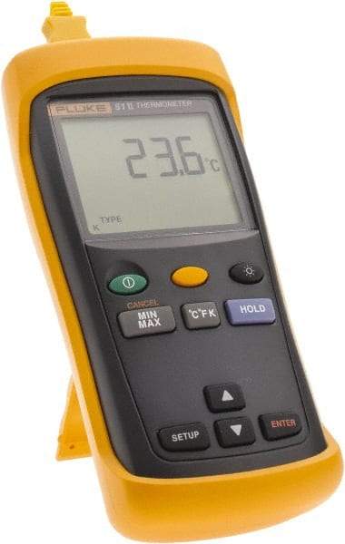 Fluke - -210 to 1,600°F Industrial Thermometer - Digital Display - A1 Tooling