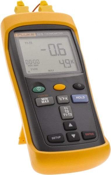 Fluke - -210 to 1,600°F Industrial Thermometer - Digital Display - A1 Tooling